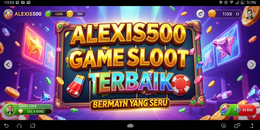 Tampilan gameplay Slot yang mendebarkan di ALEXIS500.