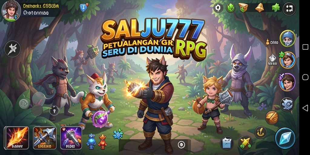 Gameplay seru SALJU777 dengan petualangan di dunia RPG yang luas.