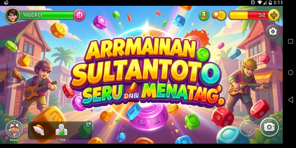 Tangkapan layar utama SULTANTOTO menampilkan gameplay mendebarkan yang penuh aksi.