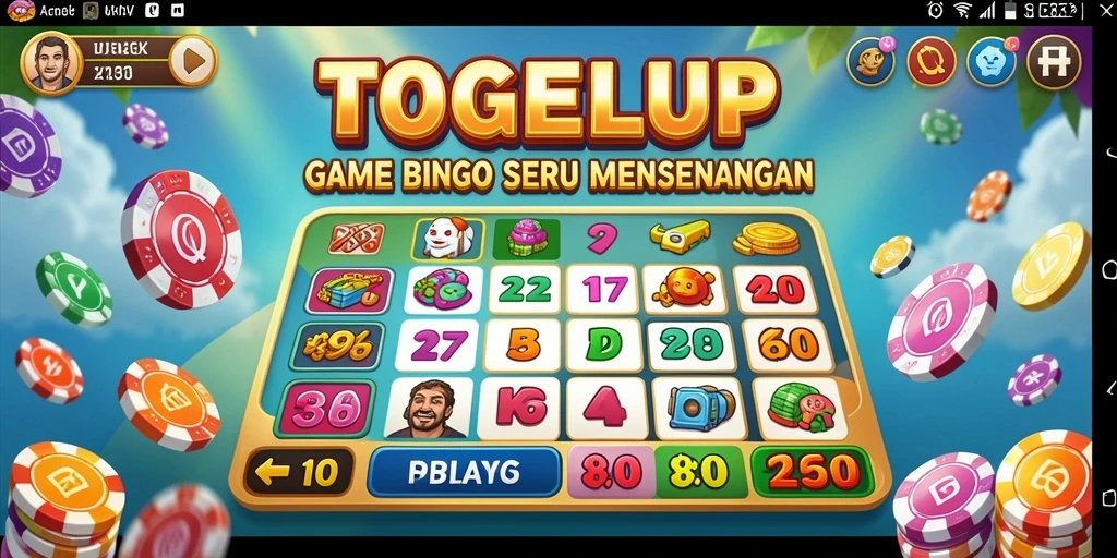 Tampilan gameplay TOGELUP yang seru dan interaktif.