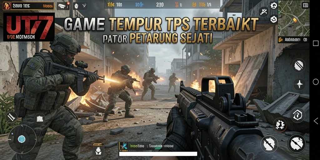 Tampilan seru gameplay UT77 dalam pertempuran TPS.